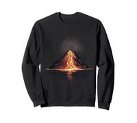Regalo de geología del volcán en erupción, lava brillante, vulcanología Sudadera