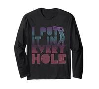 Regalo de Golf Vintage de los 80 con Forma de «I Put It In Every Hole» Manga Larga
