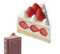 Regalo de graduación - Alimentos | Marcapáginas acrílico realista | Forma 3D transparente para leer manuales cuadernos novedad cumpleaños día de la madre día del padre regalo recuerdo estable de alta