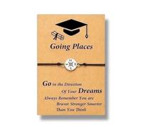 Regalo de graduación con mensaje, cita "going places... Go in the direction of your dreams. Always remember you are braver, stronger, smarter than you think"