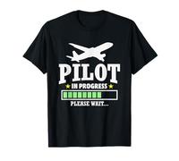 Regalo de graduación para estudiantes de aviación del futuro piloto en progreso Camiseta