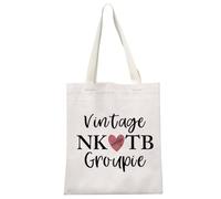 Regalo de grupo para niños, banda de música, regalo vintage NK TB Groupie, bolsa con cremallera, regalo de celebridades, bolsa de maquillaje para amantes de la música, Bolsa NK TB Groupie, Bolsa de