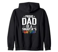 Regalo de Hijo Gay Orgulloso papá Inteligente Sudadera con Capucha