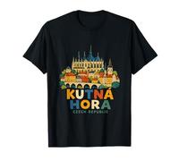 Regalo de hito de Viaje de Kutna Hora República Checa Dibujado a Mano Camiseta