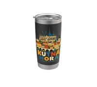 Regalo de hito de viaje de Kutna Hora República Checa dibujado a mano Vaso térmico de acero inoxidable de doble pared