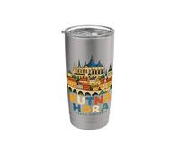 Regalo de hito de viaje de Kutna Hora República Checa dibujado a mano Vaso térmico de acero inoxidable de doble pared