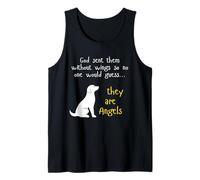 Regalo de Homenaje Fiel para Mascotas con diseño de ángel para Amantes de los Perros Camiseta sin Mangas