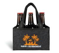 Regalo de jubilación para hombre, bolso de cerveza, regalo de pensión de jubilación, regalo de cerveza para hombres, regalos divertidos, 6 portabotellas