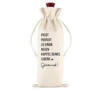 Regalo de jubilación, regalo de jubilación para hombres, regalo de jubilación para mujeres, regalo de pensión hombre, 14 × 34 cm, bolsa de vino de 750 ml, bolsa de regalo, embalaje de vino