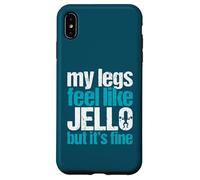 Regalo de Levantamiento de Pesas My Legs Feel Like Jello But It's Fine Gym Carcasa para iPhone XS MAX