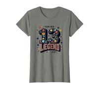 Regalo de Leyenda de 13 años - Regalo de cumpleaños para Adolescentes Camiseta, Mujer, Verde Militar Jaspeado, XL