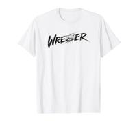 Regalo de Luchador de derribo de Arte Lineal de Lucha Libre Camiseta gráfica económica, Hombre, Blanco, XL