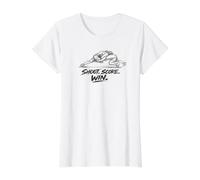 Regalo de Luchador de derribo de Arte Lineal de Lucha Libre Camiseta gráfica económica, Mujer, Blanco, M