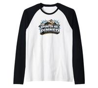 Regalo de Luchador de derribo de Arte Lineal de Lucha Libre Camiseta Manga Raglan