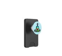 Regalo de meditación y yoga, divertido budismo occidental, pose, medita PopSockets PopWallet para MagSafe