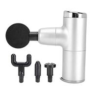 ●Regalo de navidad●Mini pistola de masaje, masajeador para aliviar el dolor, relajación muscular efectiva, ejercicio de masaje corporal ABS para masaje muscular, viajes a casa(silver white)