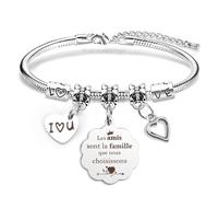 Regalo de Navidad, pulsera para mujer, pulseras de acero inoxidable, pulseras pandora, regalos de cumpleaños para hermana tata abuela mamá