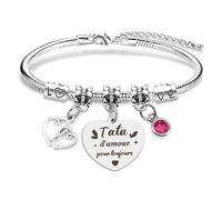 Regalo de Navidad, pulsera para mujer, pulseras de acero inoxidable, pulseras pandora, regalos de cumpleaños para hermana tata abuela mamá