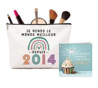 Regalo de niña de 12 años, estuche de maquillaje exquisito y tarjeta de bendición, idea de regalo para niñas, ideal para niñas, mejores amigas o hermanas