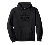 Regalo de Not Actually Grumpy Just Old Funny Grumpy Old Man Sudadera con Capucha, Unisex para Adultos, Negro, XL