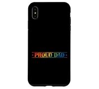 Regalo de Orgullo arcoíris para papá Orgulloso Carcasa para iPhone XS MAX
