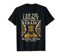 Regalo de Oro para Mansa Musa, Rey del Imperio de Mali, Historia Africana Camiseta