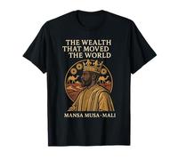 Regalo de Oro para Mansa Musa, Rey del Imperio de Mali, Historia Africana Camiseta