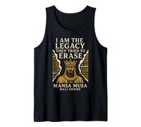Regalo de Oro para Mansa Musa, Rey del Imperio de Mali, Historia Africana Camiseta sin Mangas