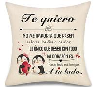 Regalo de Pareja Novia Esposa para Mujer de Novio Esposo Marido Te Quiero Funda de Cojín Regalos de San Valentín Aniversario Originales Decoracion Cojín Cumpleaños Navidad Regalo (Te quiero-a)