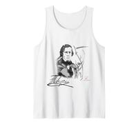 Regalo de partitura con la Firma de un Retrato a Tinta de Frederic Chopin Camiseta sin Mangas