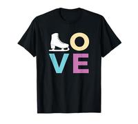 Regalo de patinaje artístico para niñas y mujeres; amor al patinaje sobre hielo Camiseta