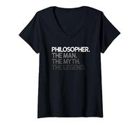 Regalo de Philosopher The Man Myth Legend Camiseta Cuello V