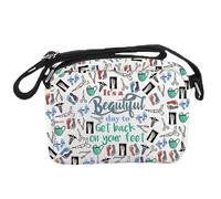 Regalo de podólogo It's A Beautiful Day To Get Back On Your Feet Bolso cruzado para médico cirujano ortopédico, Bolsa para pies, Medium