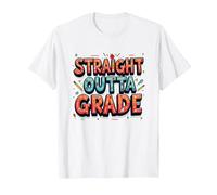 Regalo de Primer Grado para Maestros Directamente de Primer Grado Camiseta, Hombre, Blanco, S