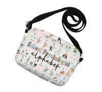 Regalo de psicología escolar, regalo de agradecimiento, regalo de graduación, psicólogo escolar, alfabeto, bolsa cruzada para consejero terapeuta, Sch-psychbag, Medium