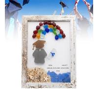 Regalo de recuerdo de cristal para graduación 2026, pared de graduación de tortuga de cristal con recuerdos Inspiratio, marco
