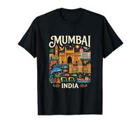 Regalo de Recuerdo de Viaje a la Ciudad de Mumbai, India Camiseta