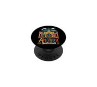 Regalo de Recuerdo de Viaje de Antigua Guatemala Dibujado a Mano PopSockets PopGrip Adhesivo