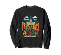 Regalo de Recuerdo de Viaje de Antigua Guatemala Dibujado a Mano Sudadera