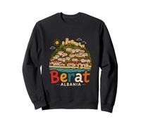 Regalo de Recuerdo de Viaje de Berat Albania Dibujado a Mano Sudadera