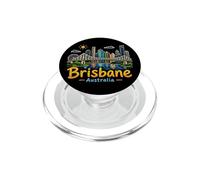 Regalo de Recuerdo de Viaje de Brisbane Australia Dibujado a Mano PopSockets PopGrip para MagSafe