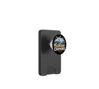 Regalo de Recuerdo de Viaje de Chamonix Francia Dibujado a Mano PopSockets PopWallet para MagSafe