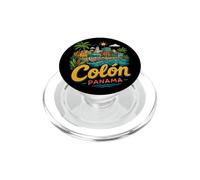 Regalo de Recuerdo de Viaje de Colón Panamá Dibujado a Mano PopSockets PopGrip para MagSafe