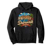 Regalo de Recuerdo de Viaje de Dubrovnik Croacia Dibujado a Mano Sudadera con Capucha