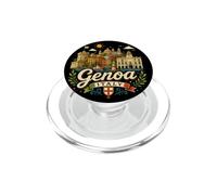 Regalo de Recuerdo de Viaje de Génova Italia Dibujado a Mano PopSockets PopGrip para MagSafe