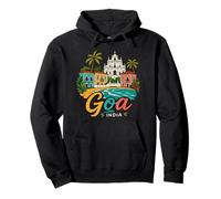 Regalo de Recuerdo de Viaje de Goa India Dibujado a Mano Sudadera con Capucha