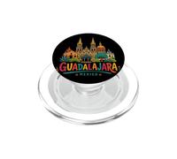 Regalo de Recuerdo de Viaje de Guadalajara México Dibujado a Mano PopSockets PopGrip para MagSafe