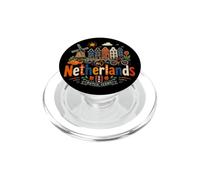Regalo de Recuerdo de Viaje de Holanda Dibujado a Mano PopSockets PopGrip para MagSafe