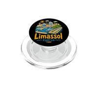Regalo de Recuerdo de Viaje de Limassol Chipre Dibujado a Mano PopSockets PopGrip para MagSafe