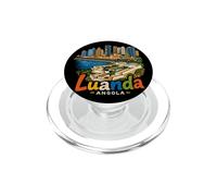 Regalo de Recuerdo de Viaje de Luanda Angola Dibujado a Mano PopSockets PopGrip para MagSafe